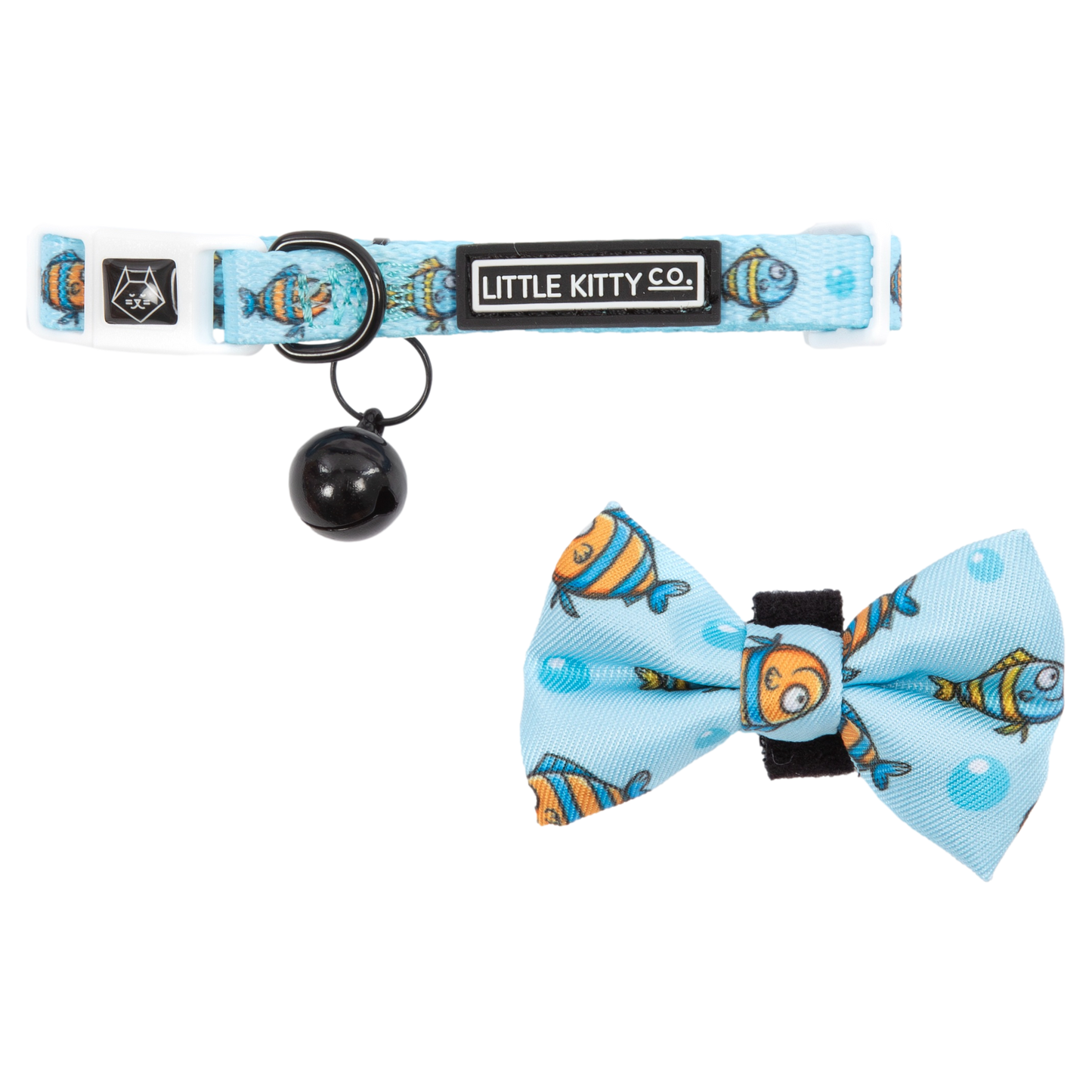 CAT COLLAR & BOW TIE: Here, Fishy, Fishy (NEW!)