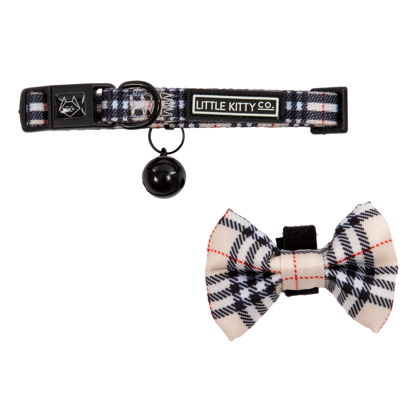 CAT COLLAR & BOW TIE: Nova Plaid (NEW!)