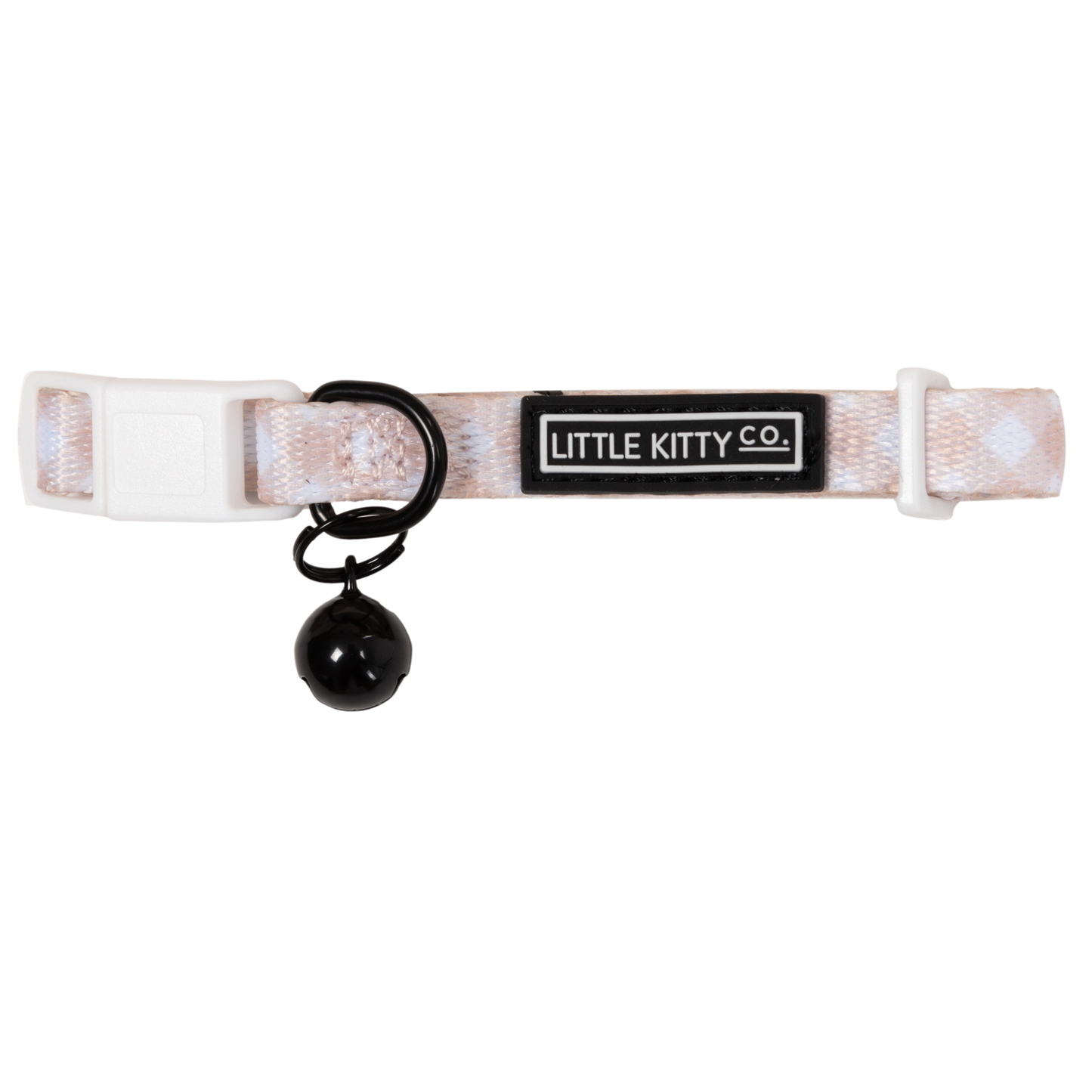 Cat Collar and Bow Tie Latte Brown Gingham