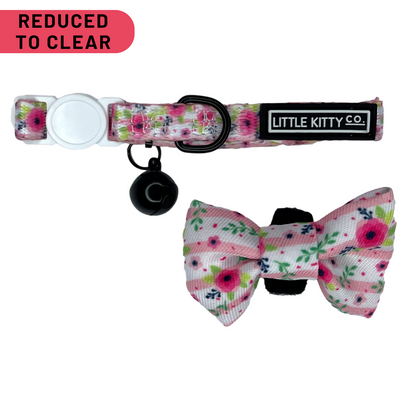 CAT COLLAR & BOW TIE: Fancy Florals {FINAL SALE}