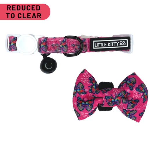 CAT COLLAR & BOW TIE: Flutterly Fab {FINAL SALE}