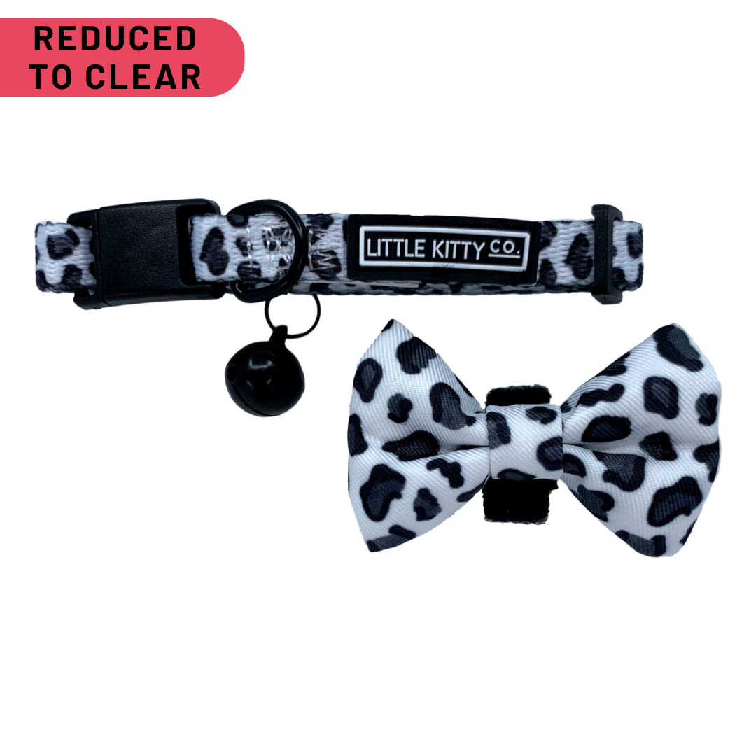 CAT COLLAR & BOW TIE: Wild Cat {FINAL SALE}