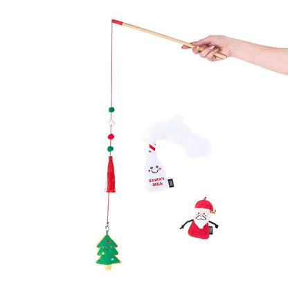 ZIPPY CLAWS: Holiday Zippystick Santa with Cookies & Milk (NEW)