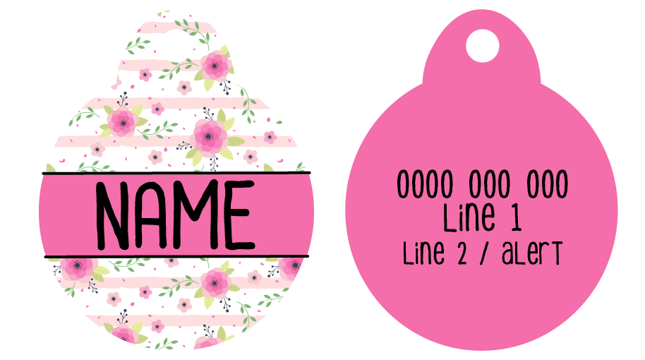 Pet ID Tag | Fancy Florals