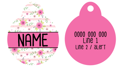 Pet ID Tag | Fancy Florals