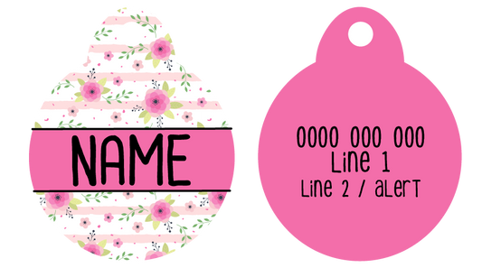 Pet ID Tag | Fancy Florals