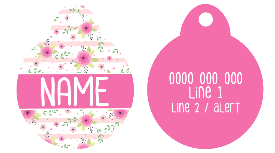 Pet ID Tag | Fancy Florals