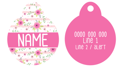 Pet ID Tag | Fancy Florals