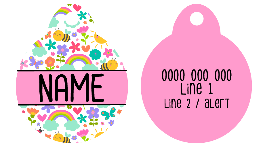 Pet ID Tag | Follow the Rainbow – Little Kitty Co.
