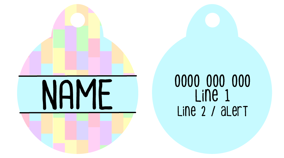 Blue Id Tag Pet ID Tag | Gelato (Blue) – Little Kitty Co.