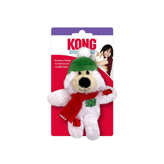 KONG (CAT): Christmas Holiday Softies Plush White (NEW)