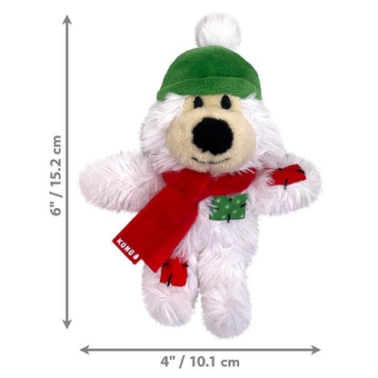 KONG (CAT): Christmas Holiday Softies Plush White (NEW)