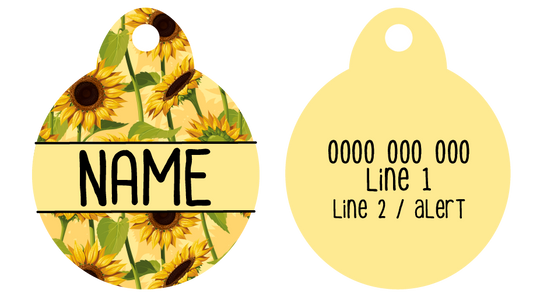 Pet ID Tag | Sunny Vibes