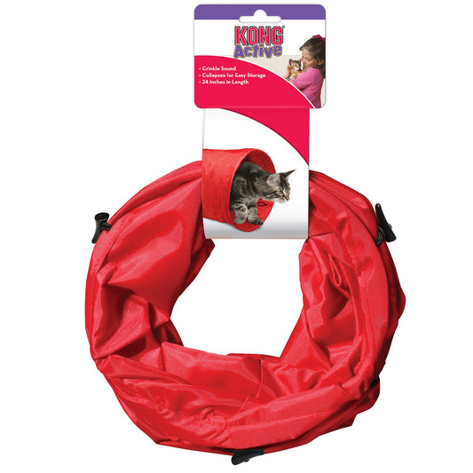 KONG (CAT): Active Collapsible Crinkle Sound Tunnel For Cats