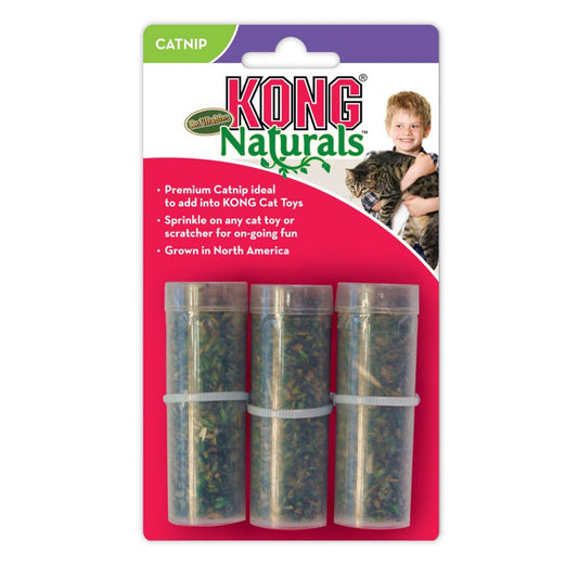 KONG (CAT): Naturals - Refillables Premium Catnip Tubes For Cats 3 x 9g