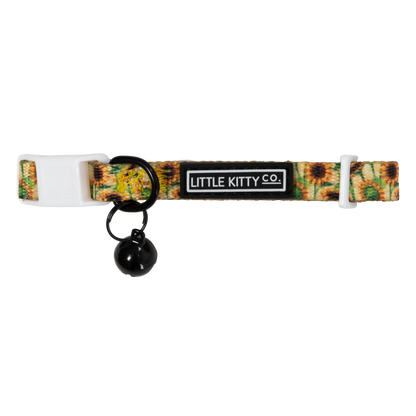 Cat Collar and Bow Tie Sunny Vibes Yellow Sunflowers Flowers
