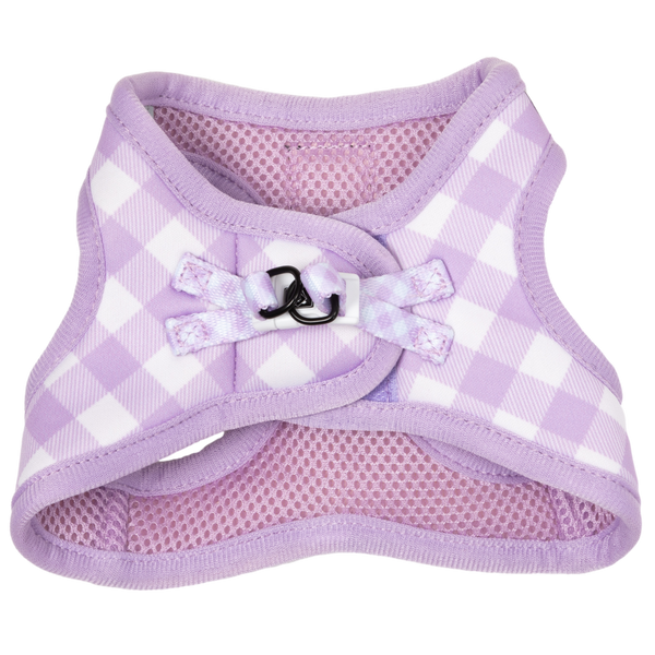 CAT STEP IN HARNESS: Berry Gingham