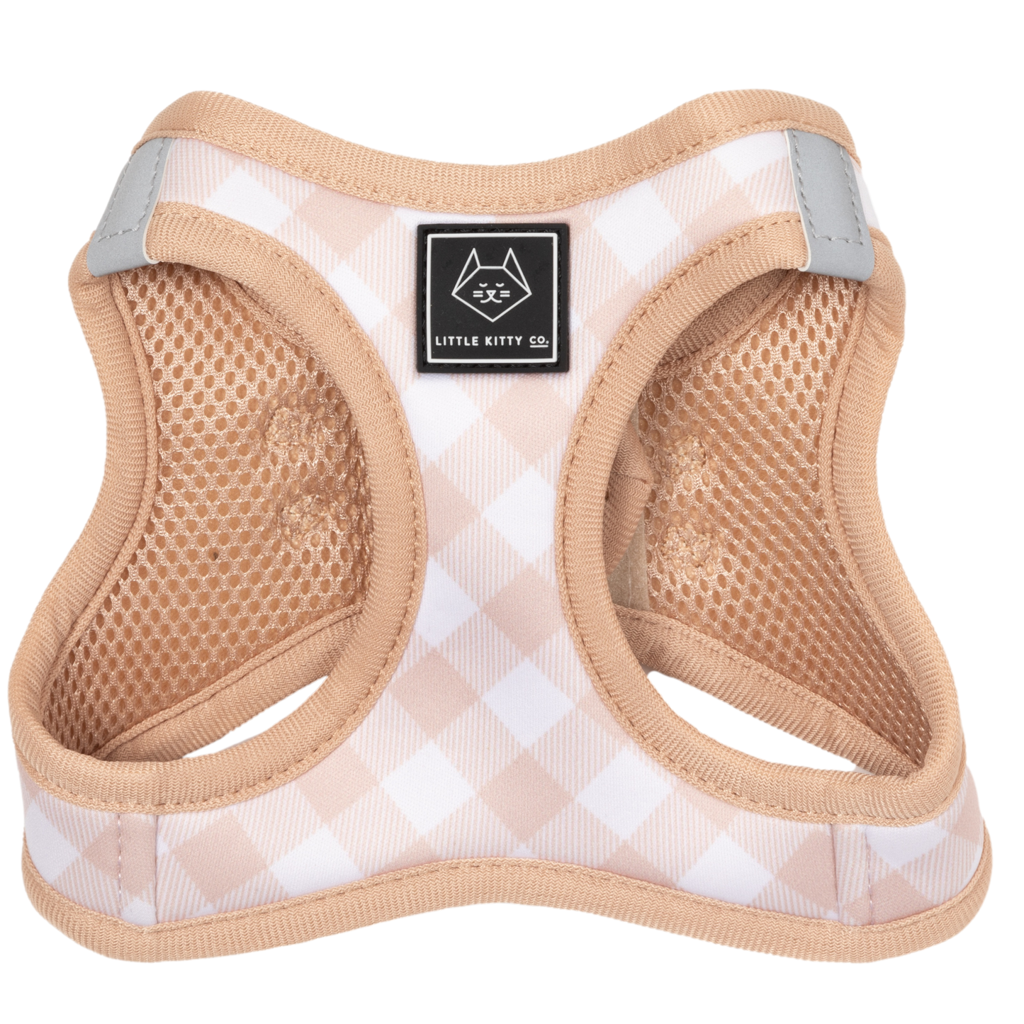 CAT STEP IN HARNESS: Latte Gingham