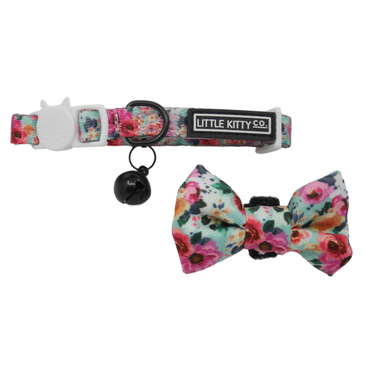 CAT COLLAR & BOW TIE: That Floral Feeling (SOLD OUT)