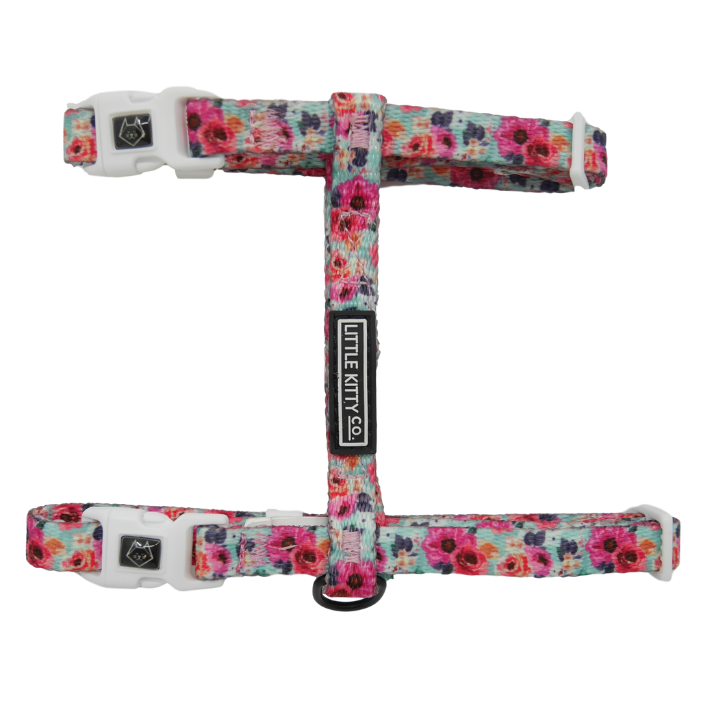 CAT STRAP HARNESS: That Floral Feeling