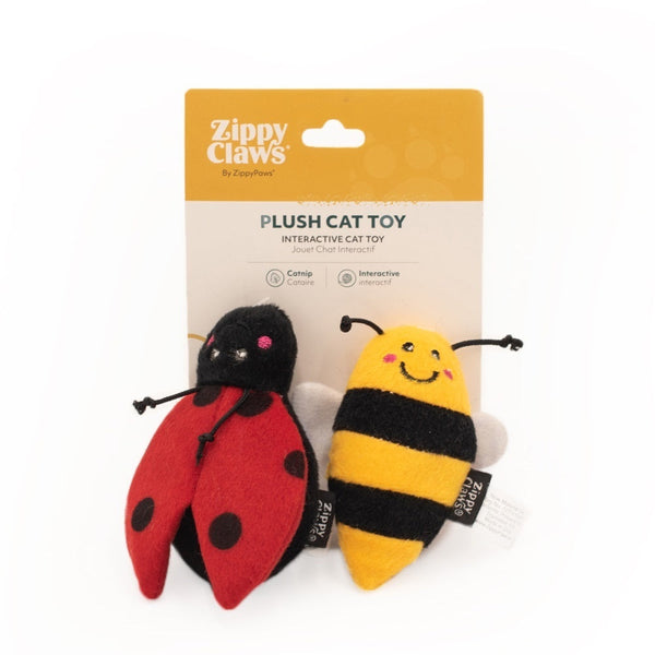 ZIPPY CLAWS: Ladybug & Bee 2pk
